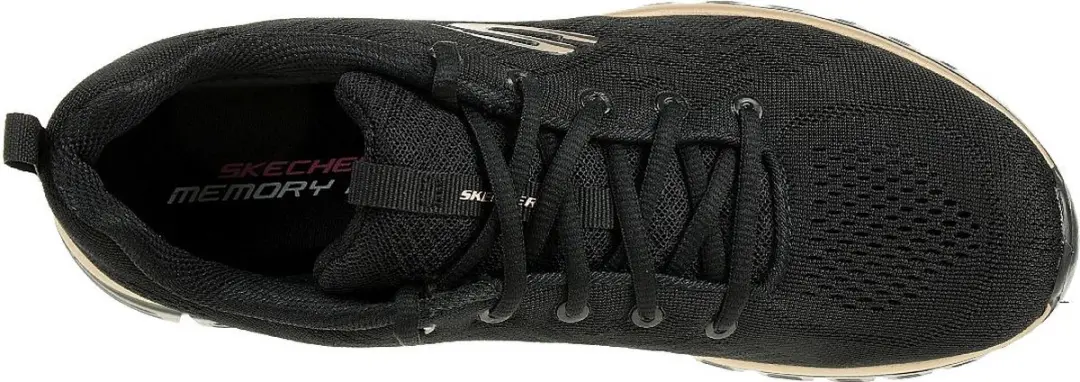Skechers Graceful Get Connected Dames - Zwart/Rosegoud 37.5