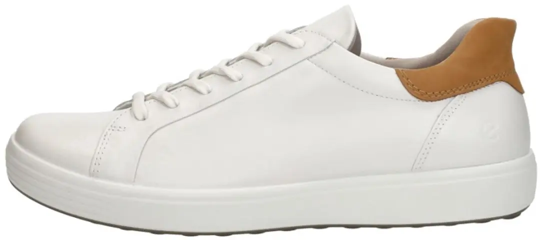 ECCO Soft 7 Slip Lace Sneakers - Wit