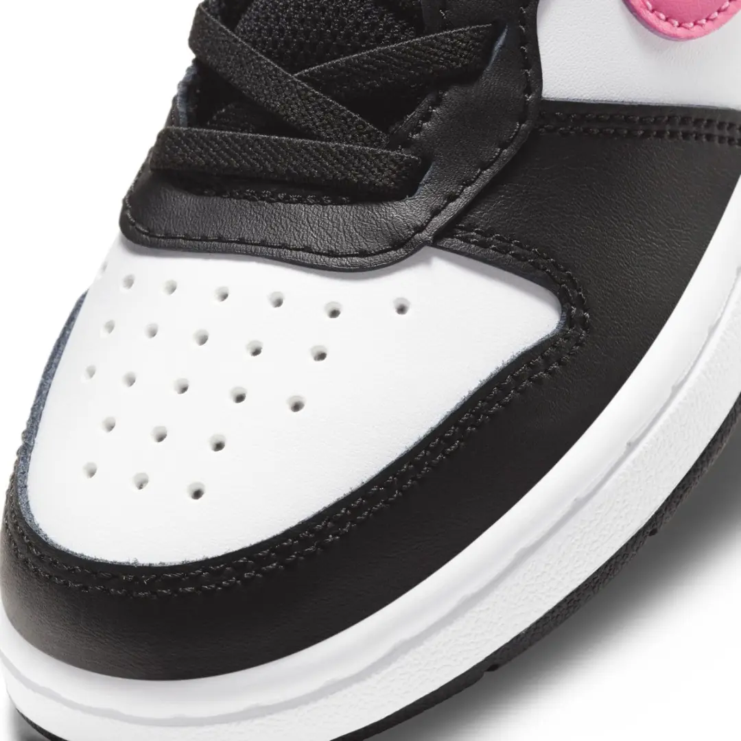 Nike Court Borough Mid 2 Sneakers - Maat 33 - Zwart/Wit/Roz - afbeelding 6 van 6