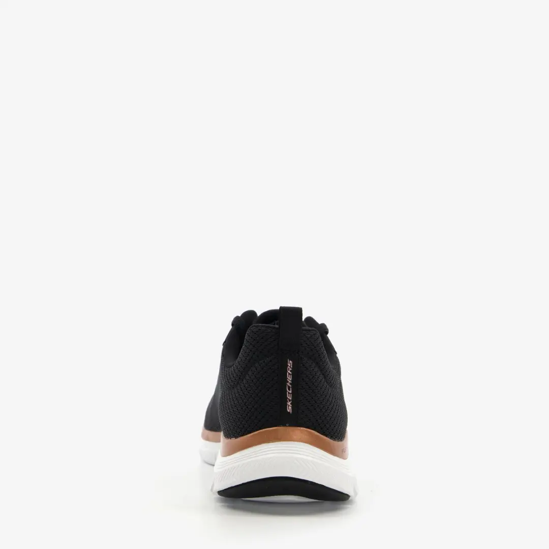 Skechers Flex Appeal 4.0 Brilliant V Dames Sneakers - 38 - Black/Rose Gold