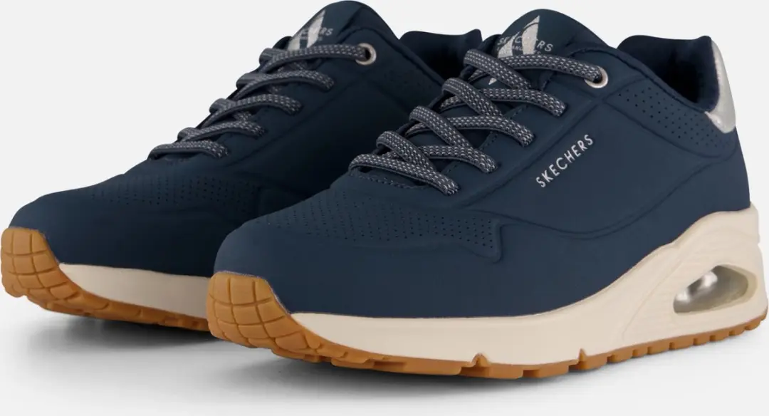 Skechers Uno Shimmer Away Sneakers blauw