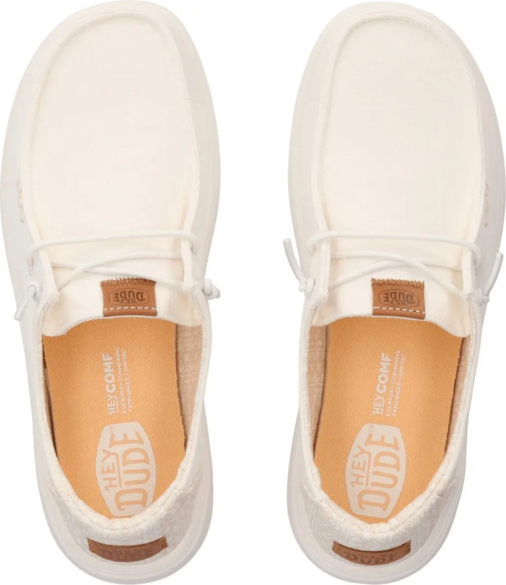 HEYDUDE Wendy Rise Chambray Grid Dames Instappers - Maat 40 - afbeelding 5 van 6