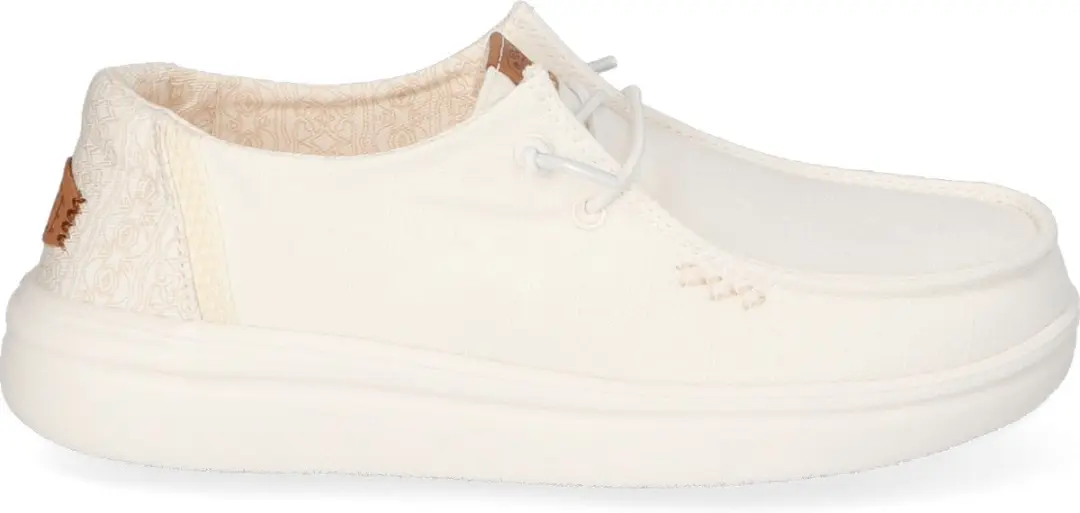 HEYDUDE Wendy Rise Chambray Grid Dames Instappers - Maat 40 - afbeelding 2 van 6