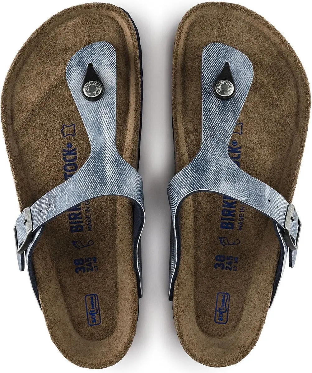 Birkenstock Gizeh CL used jeans narrow sandalen kids