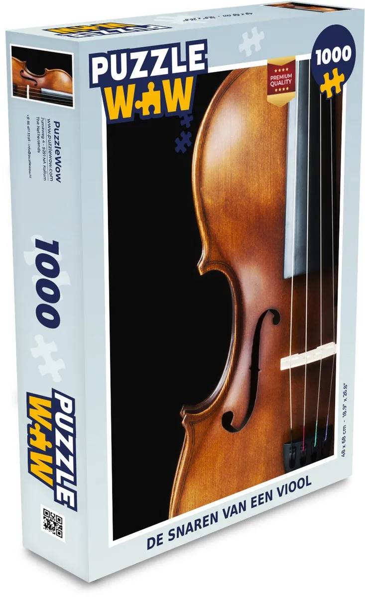 PuzzleWow Viool Legpuzzel 1000 Stuks - Multicolor