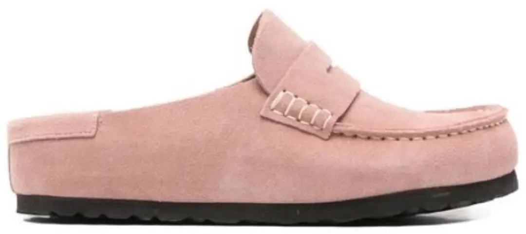 Birkenstock Naples Wrapped Suede Leather Pink Clay
