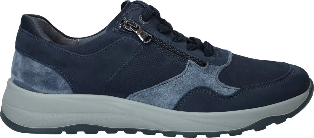 Heren Sneakers Waldlaufer Tom 662001-405-537 K Jeansblauw