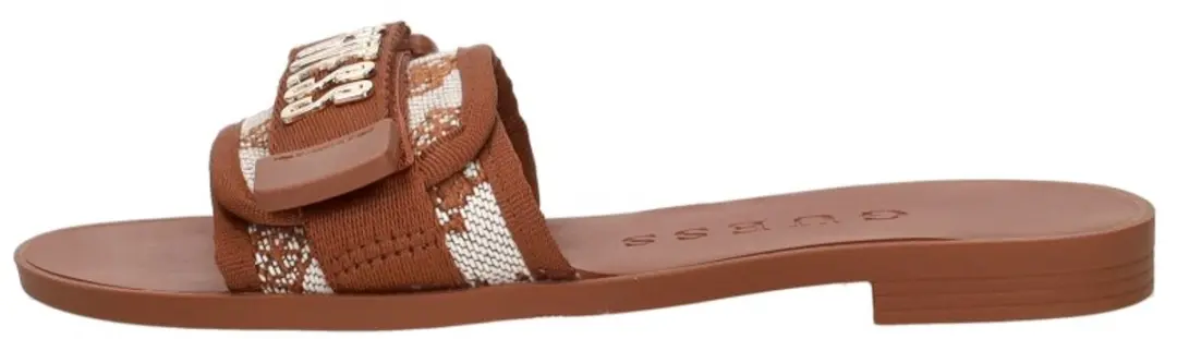 Guess Elyze Open Teen Badslipper - Cognac Maat 41 - afbeelding 4 van 6