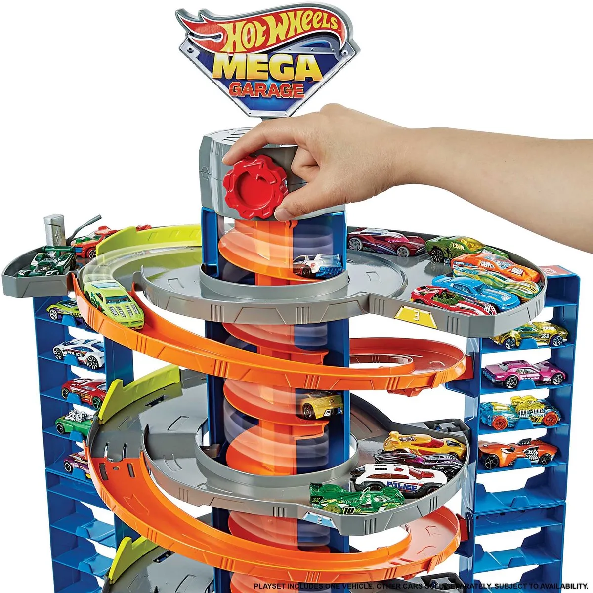 Hot Wheels Mega Garage Freaky Parking - 4 Niveaus met Lift