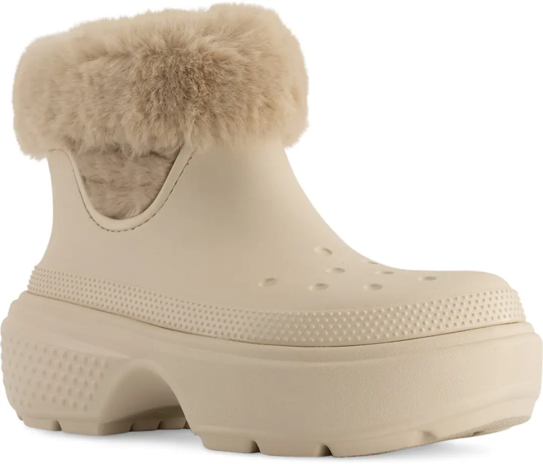 Crocs Stomp Lined Boot Stucco 38/39 US M6/W8