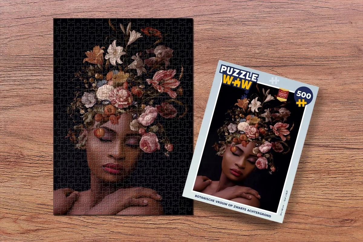 PuzzleWow Boeket Make-up Legpuzzel 500 Stuks - Multicolor