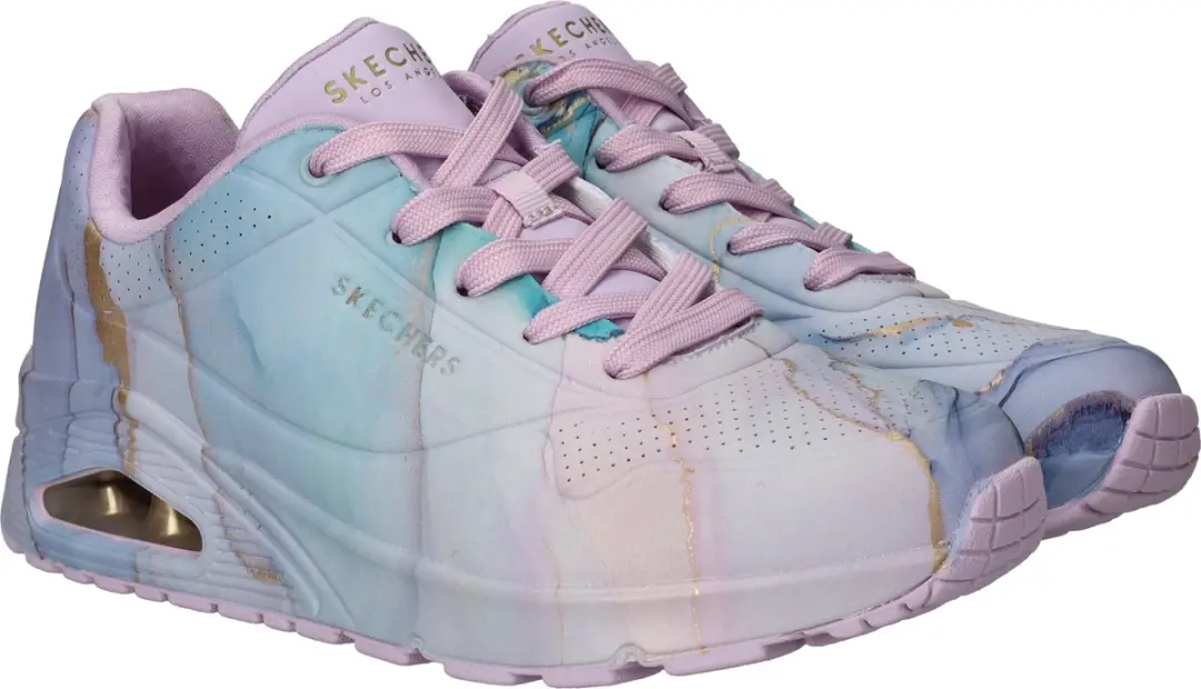Skechers Uno Marble Marvel Dames Sneakers - Paars