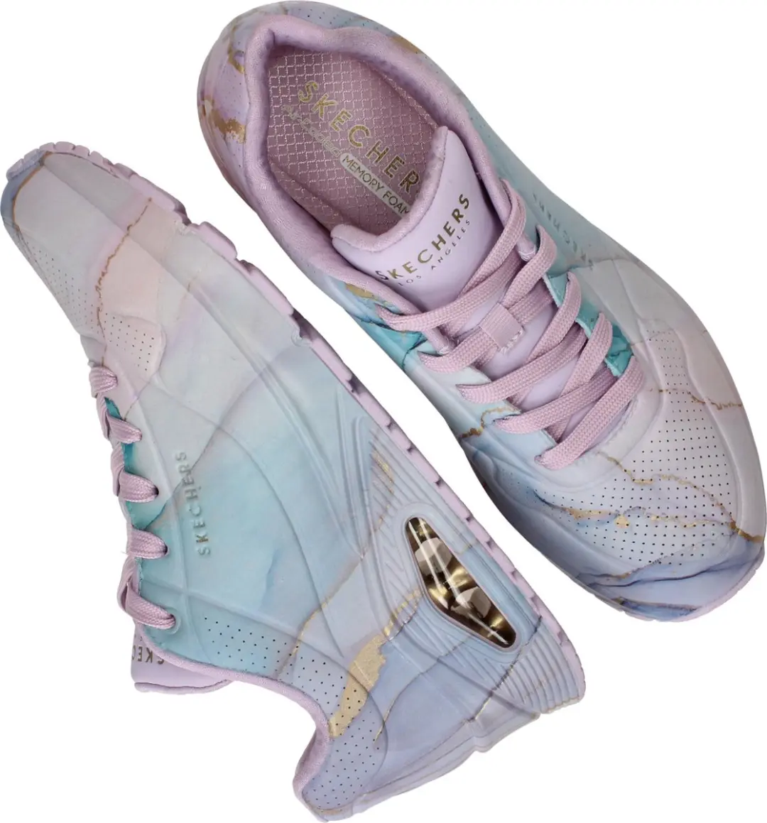 Skechers Uno Marble Marvel Dames Sneakers - Paars