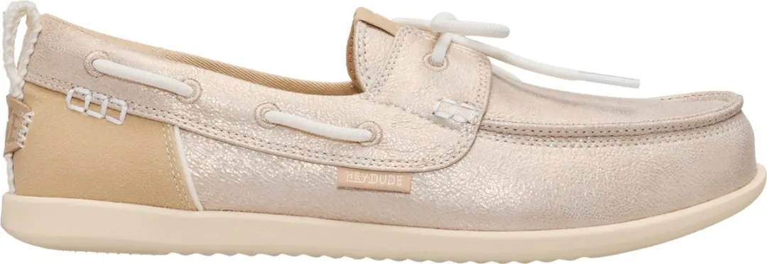 HEYDUDE Harbor Breeze Lo Classic Dames Loafers - Zilver - Maat 38