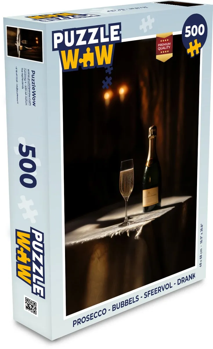 PuzzleWow Prosecco Legpuzzel 500 Stuks - Prosecco