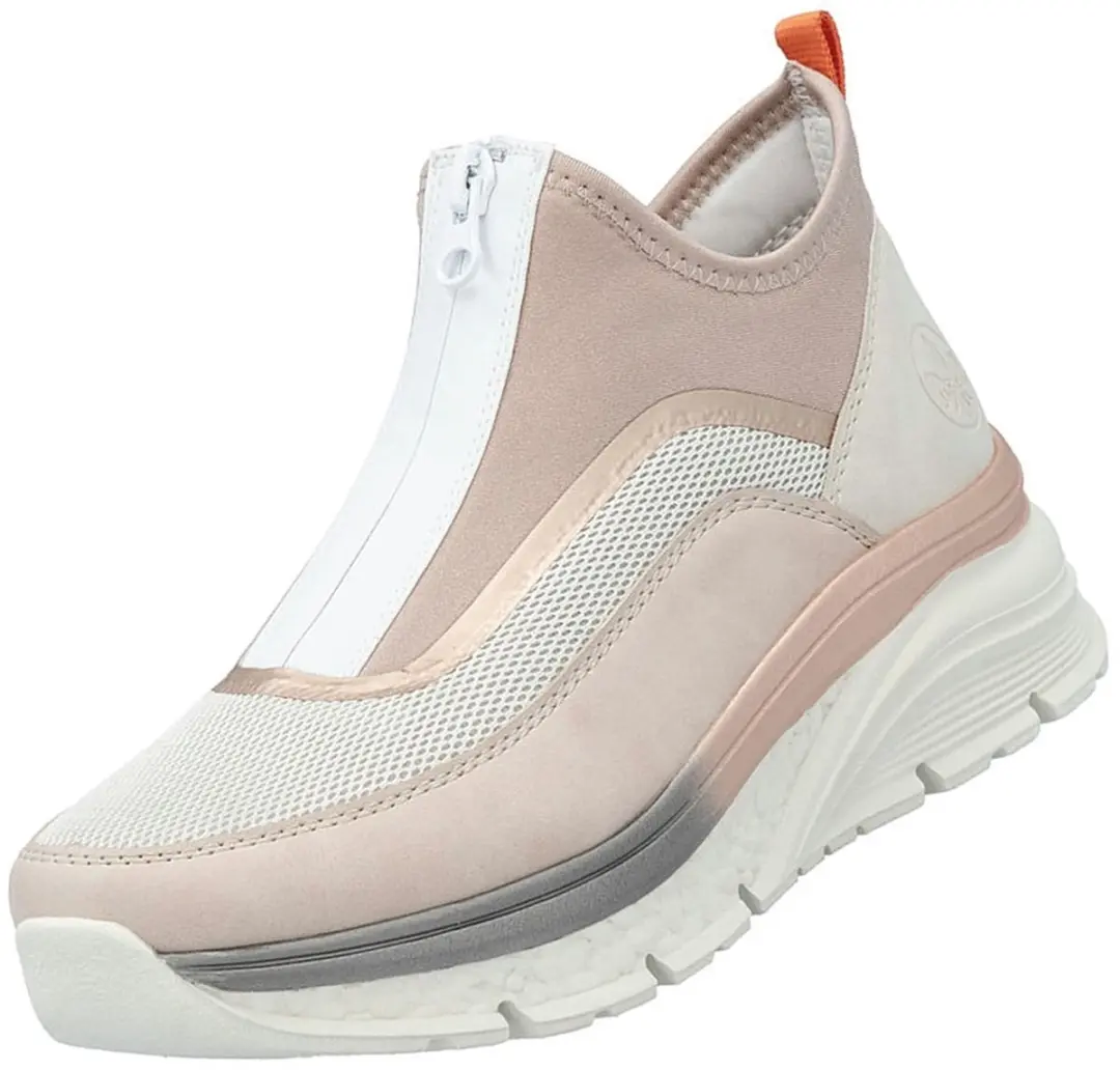Rieker 48053-31 dames hoge sneaker roze maat 41 rits