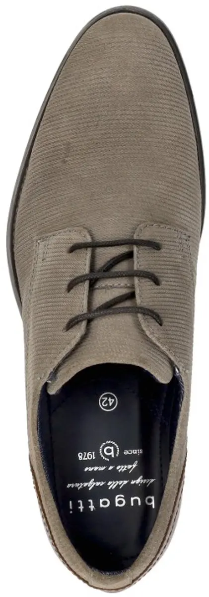 Bugatti Veterschoenen Taupe Suede - Maat 45