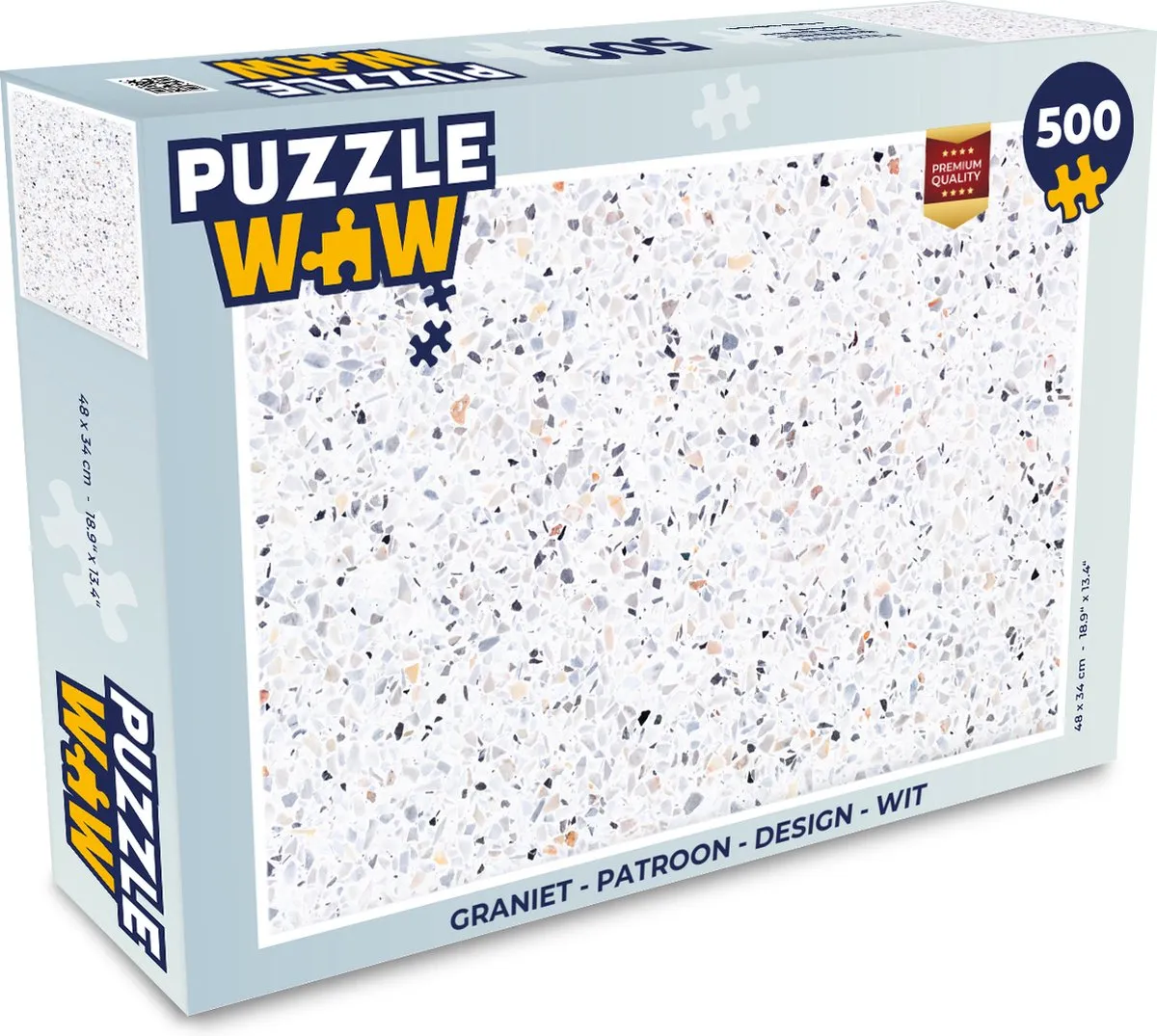 PuzzleWow Graniet Design Legpuzzel 500 Stuks - Multicolor