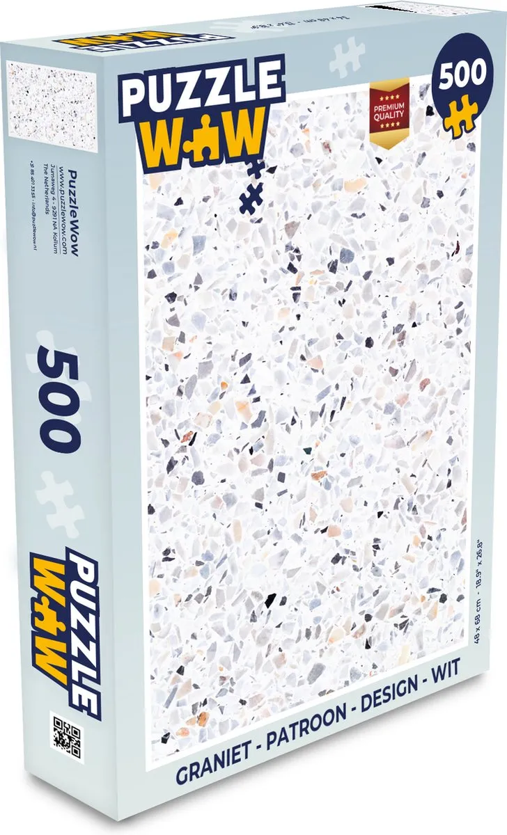 PuzzleWow Graniet Design Legpuzzel 500 Stuks - Multicolor