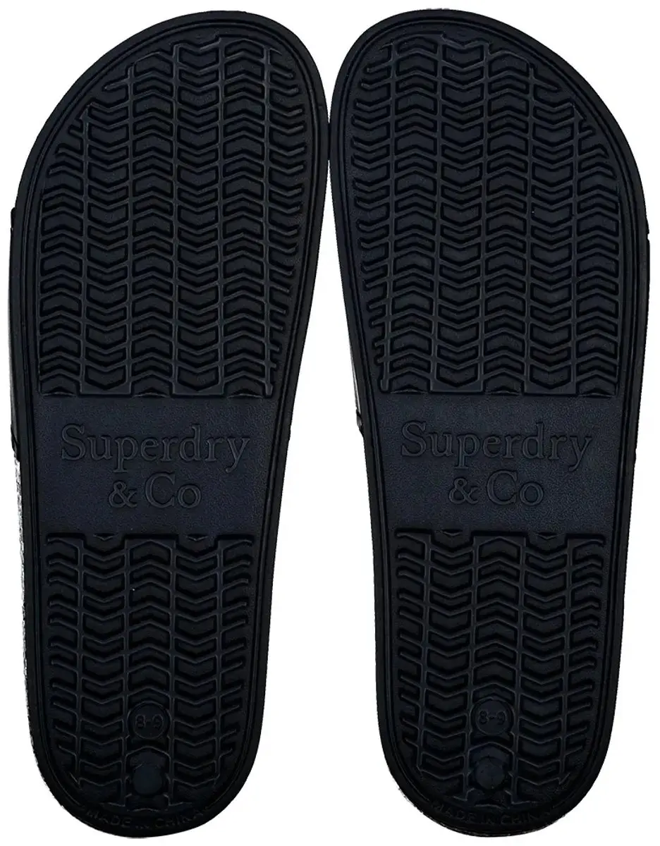 Superdry Premium Graphic Badslippers Heren MF310292A - Slides - Eclipse Navy - afbeelding 5 van 6