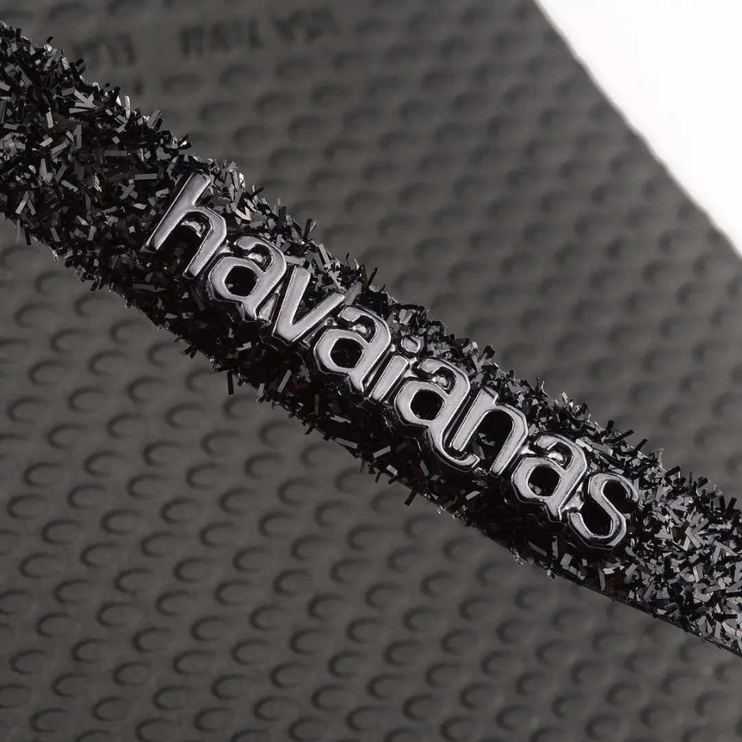 Havaianas Slim Glitter II Teenslippers - Zwart