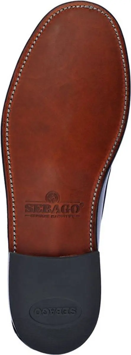 Sebago Klassieke Leren Mocassins Dan - Zwart - afbeelding 3 van 6