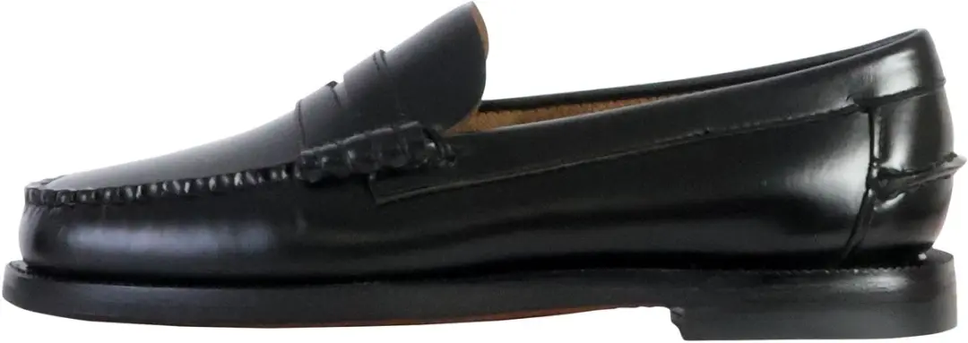 Sebago Klassieke Leren Mocassins Dan - Zwart - afbeelding 6 van 6