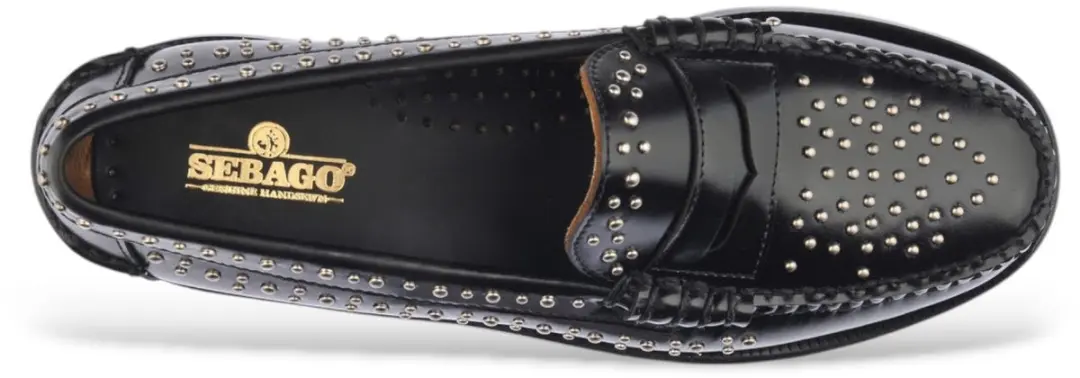 Sebago Dan Studs Leren Loafers - Zwart - afbeelding 3 van 6