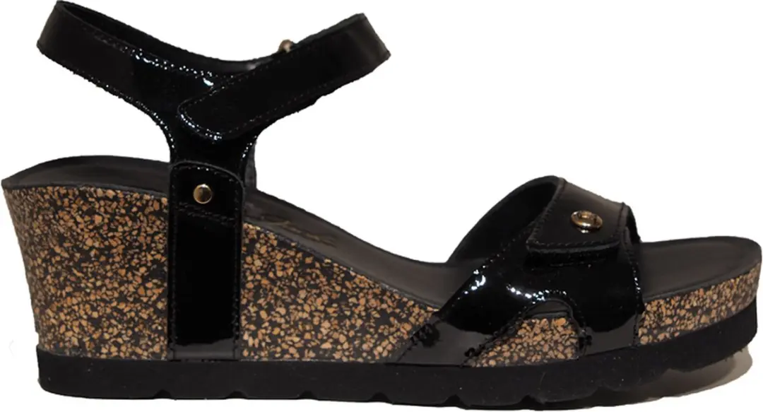 Panama Jack Sandaal Julia B63 Charol Black Zwart