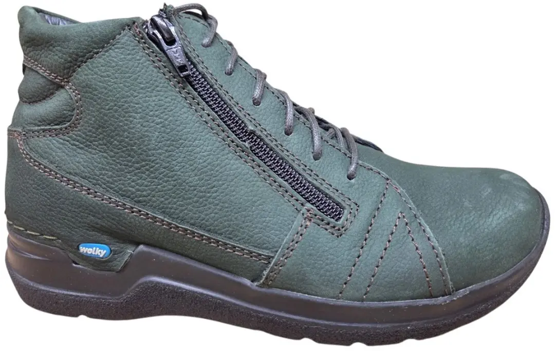 Wolky 0660611 719 Why Veterschoenen Groen Nubuck Dames