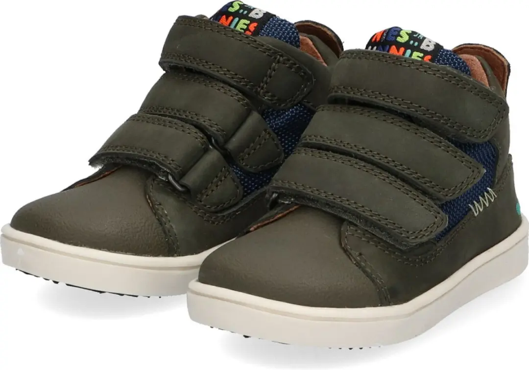 BunniesJR Patrick Pit Jongens Hoge Sneakers 21 - Blauw/Groen