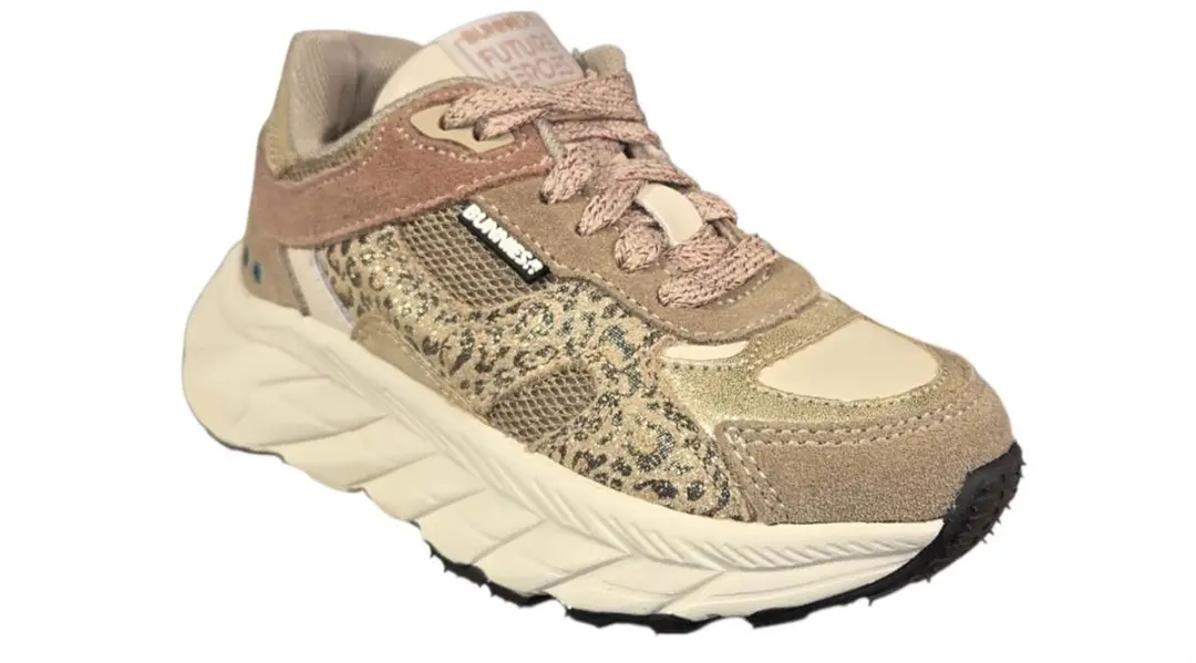 BunniesJR Reza Rush Sneakers - Meisjes - Maat 26 - Beige