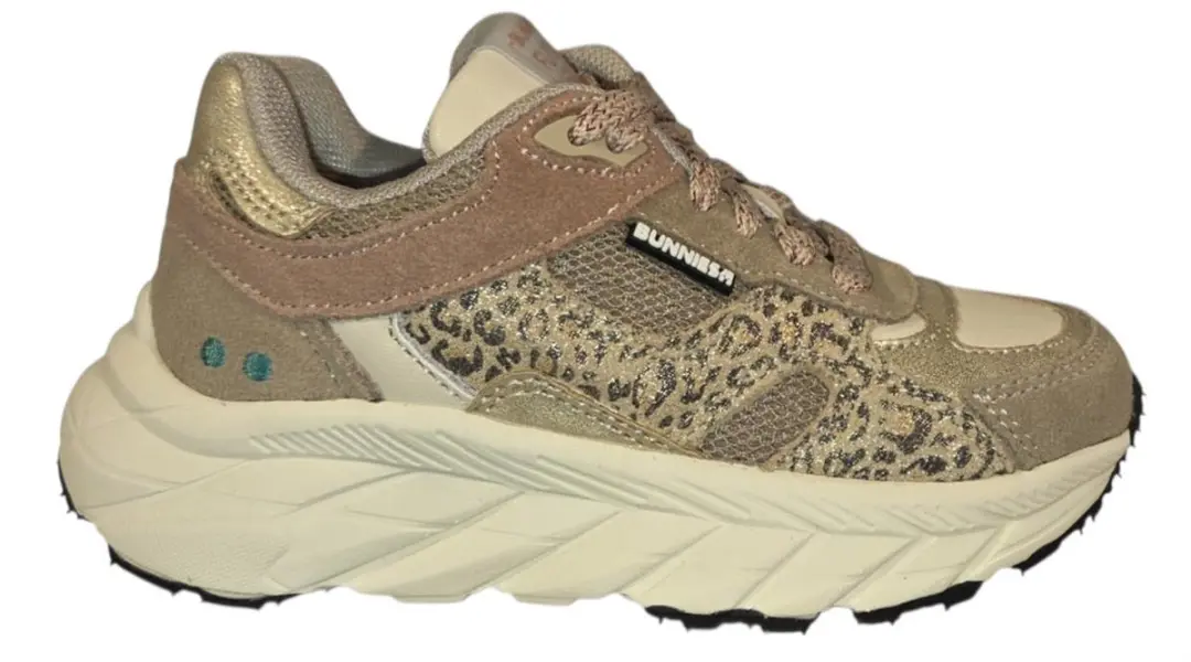 BunniesJR Reza Rush Sneakers - Meisjes - Maat 26 - Beige