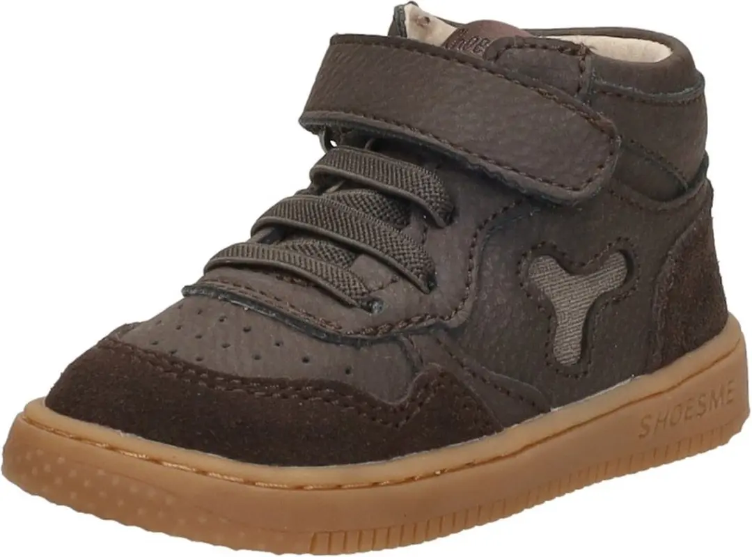 Baby | Babysneakers | Jongens | Dark Brown | Leer | Shoesme | Maat 20