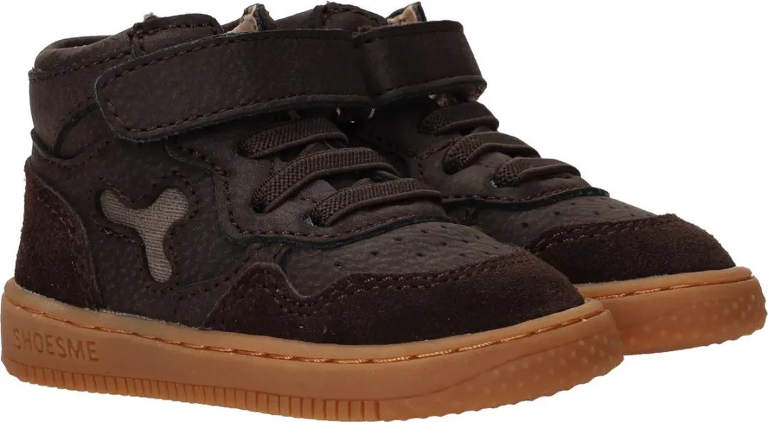 Baby | Babysneakers | Jongens | Dark Brown | Leer | Shoesme | Maat 20