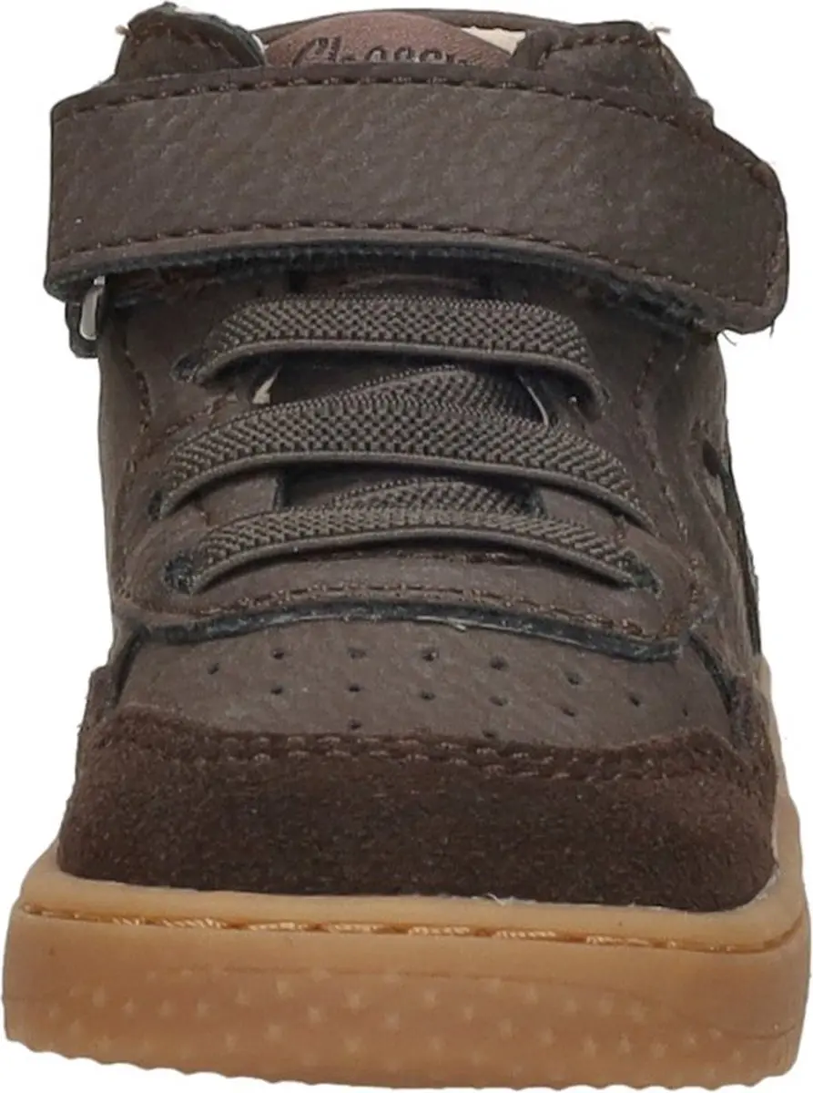Baby | Babysneakers | Jongens | Dark Brown | Leer | Shoesme | Maat 20