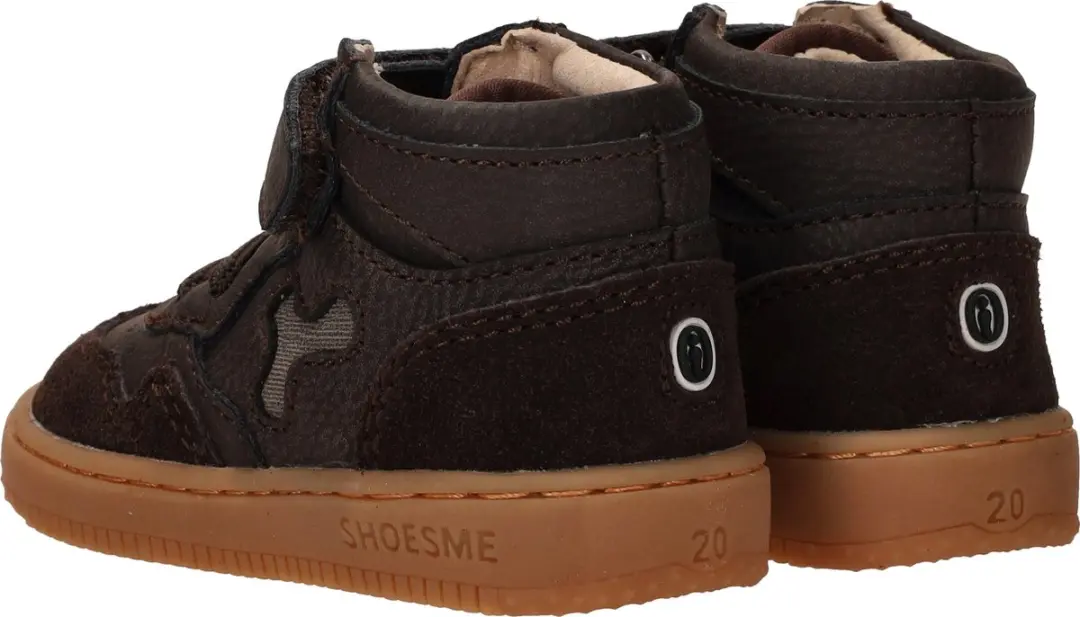 Shoesme Babysneakers Leer - Maat 20 - Dark Brown - afbeelding 6 van 6
