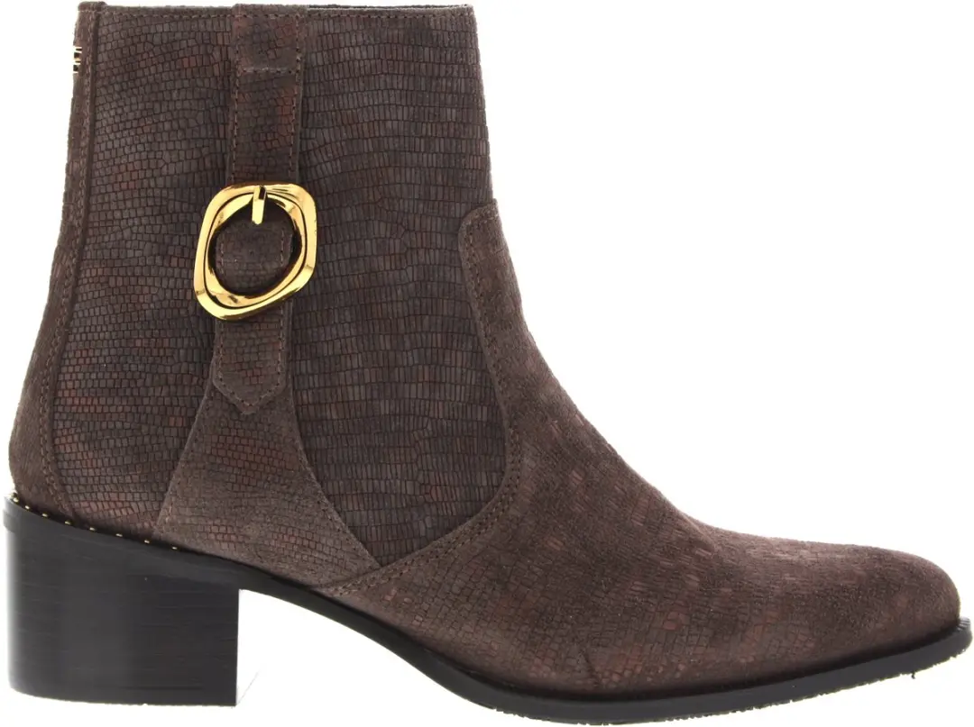 Dames Enkellaars Floris Van Bommel Evi 05.15 Darkbrown Donkerbruin