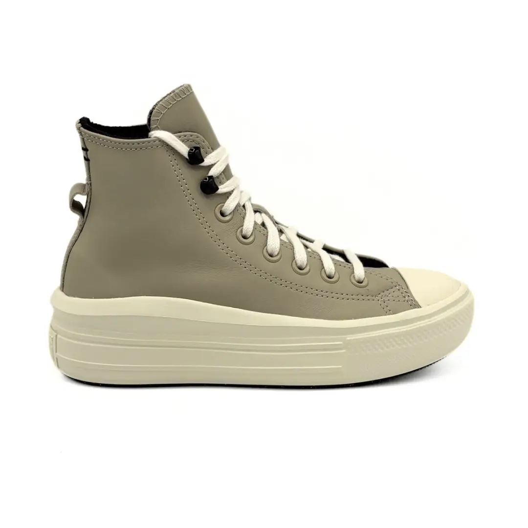 Converse Chuck Taylor All Star Move Platform High Leather (Beach Stone)