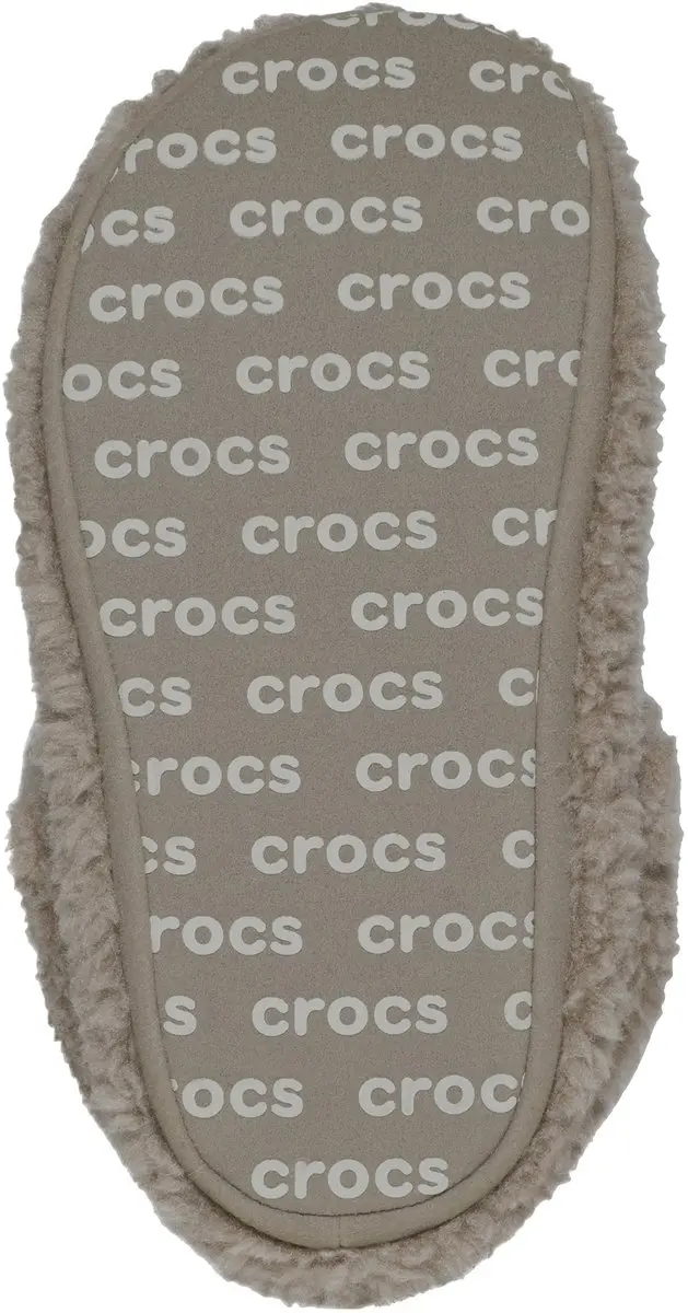 Crocs Classic Cozzzy Slipper Kids - Grijs/Beige - afbeelding 2 van 6