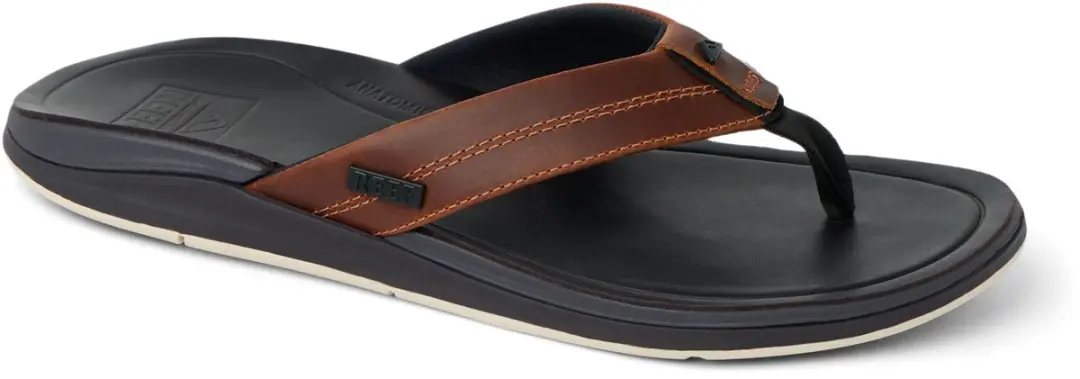 Reef Leather Offshore Teenslipper - Bruin - Maat 45 - afbeelding 3 van 6
