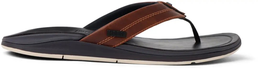 Reef Leather Offshore Teenslipper - Bruin - Maat 45 - afbeelding 2 van 6