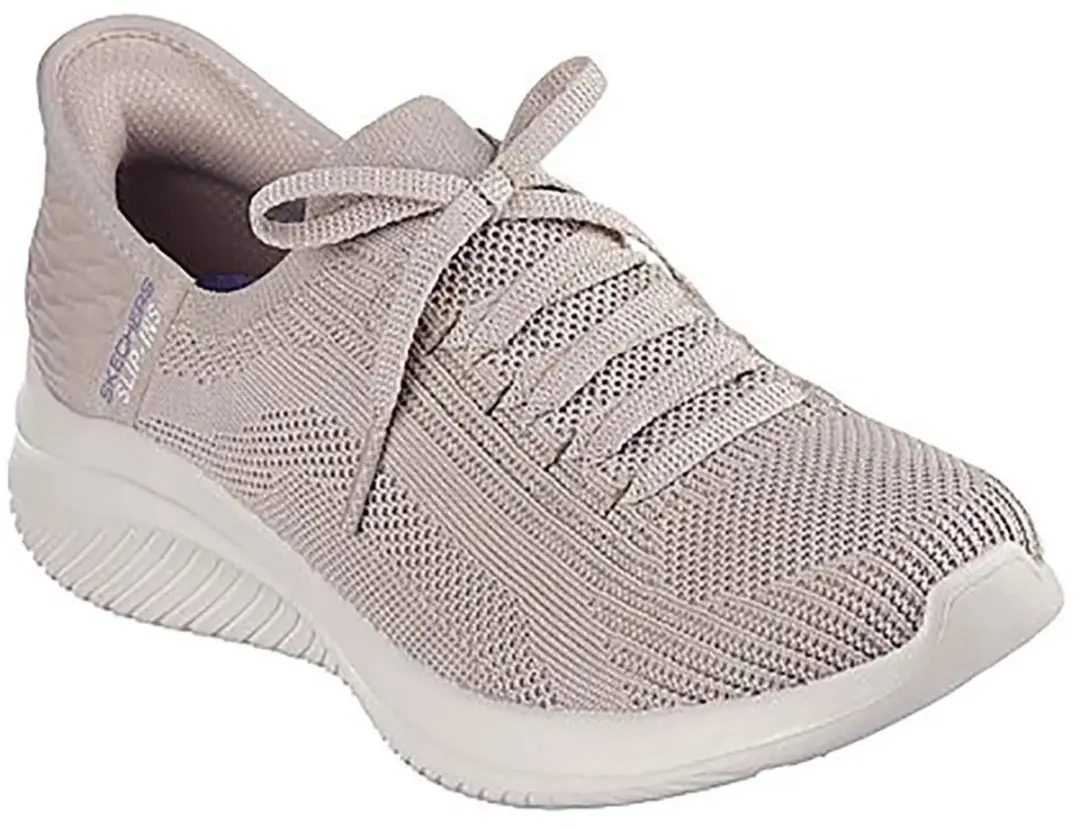 Skechers Ultra Flex 3.0 Hands Free Slip-Ins Dames Sneaker - Taupe