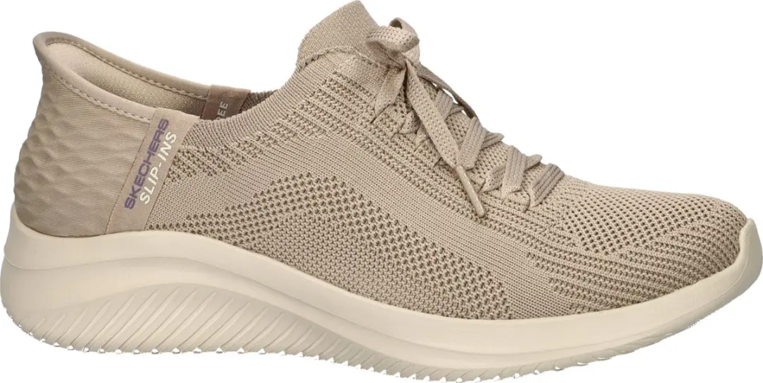 Skechers Ultra Flex 3.0 Hands Free Slip-Ins Dames Sneaker - Taupe