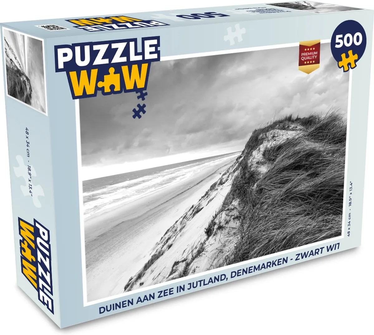 PuzzleWow Legpuzzel Duinen aan zee Jutland 500 Stuks