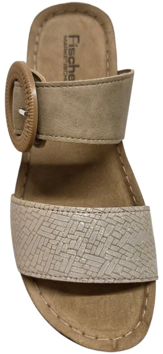 Fischer 556207 733 Slippers Dames - Licht Bruin