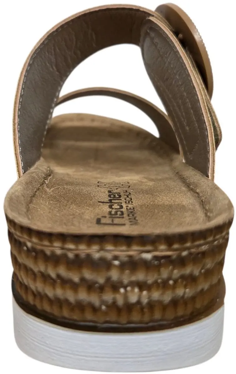 Fischer 556207 733 Slippers Dames - Licht Bruin