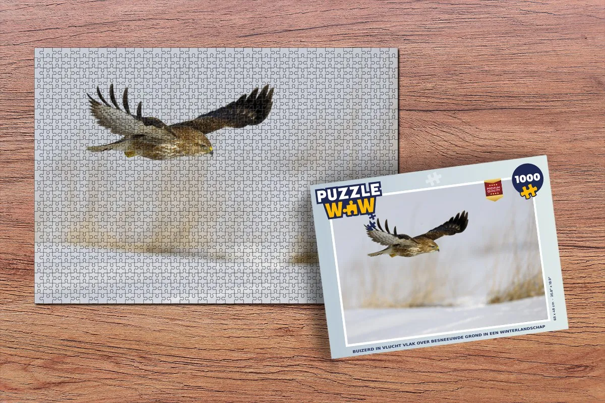 PuzzleWow Buizerd in Vlucht Legpuzzel 1000 Stuks