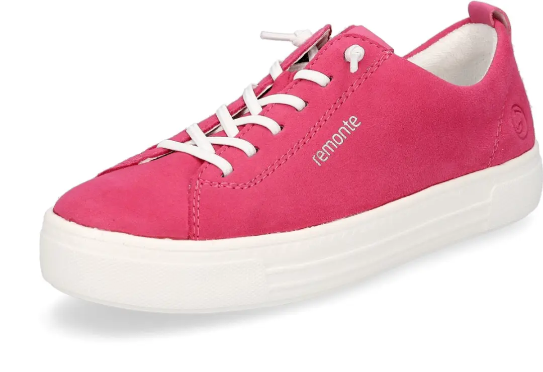 Remonte dames leren sneaker fuchsia