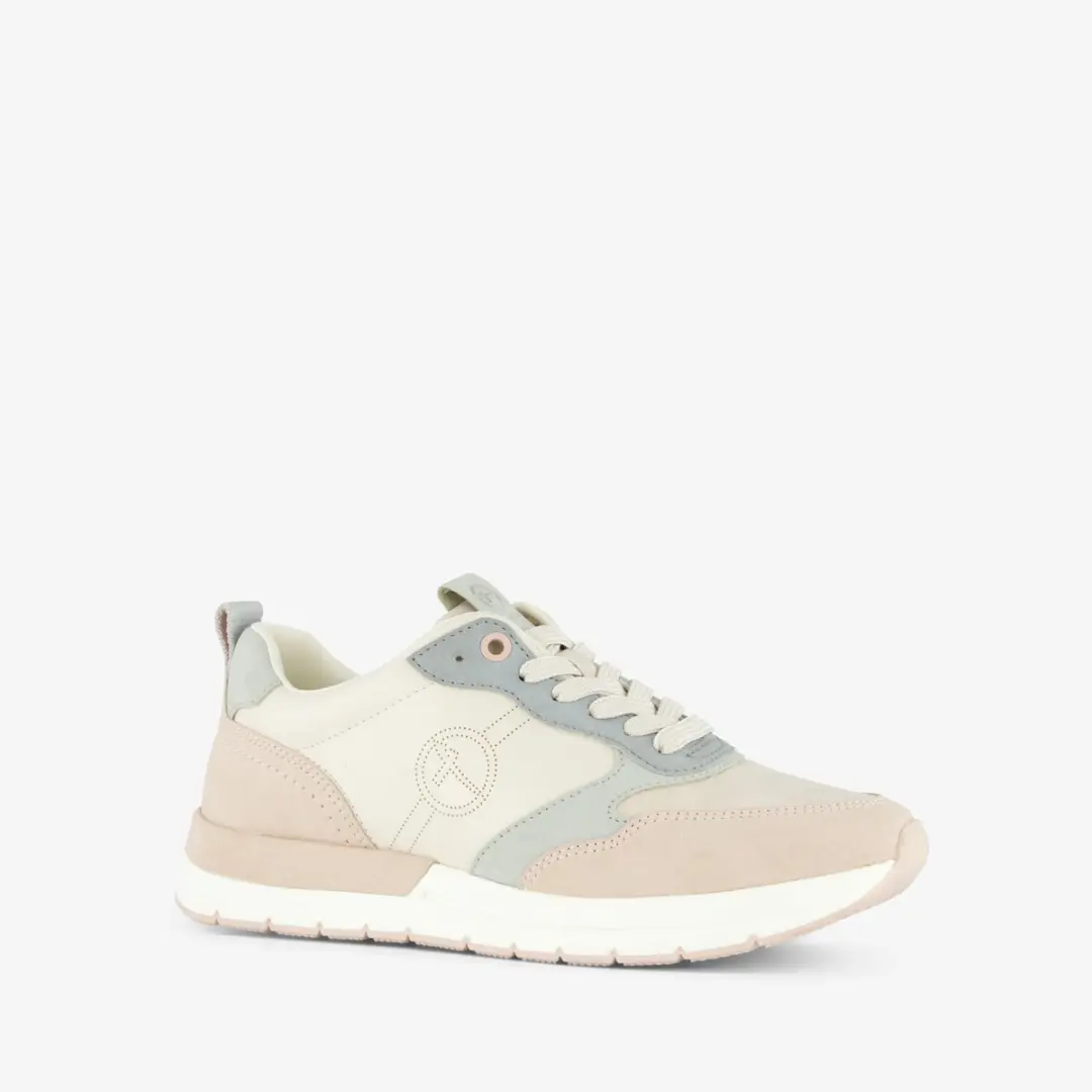 Tamaris dames sneakers wit pastel